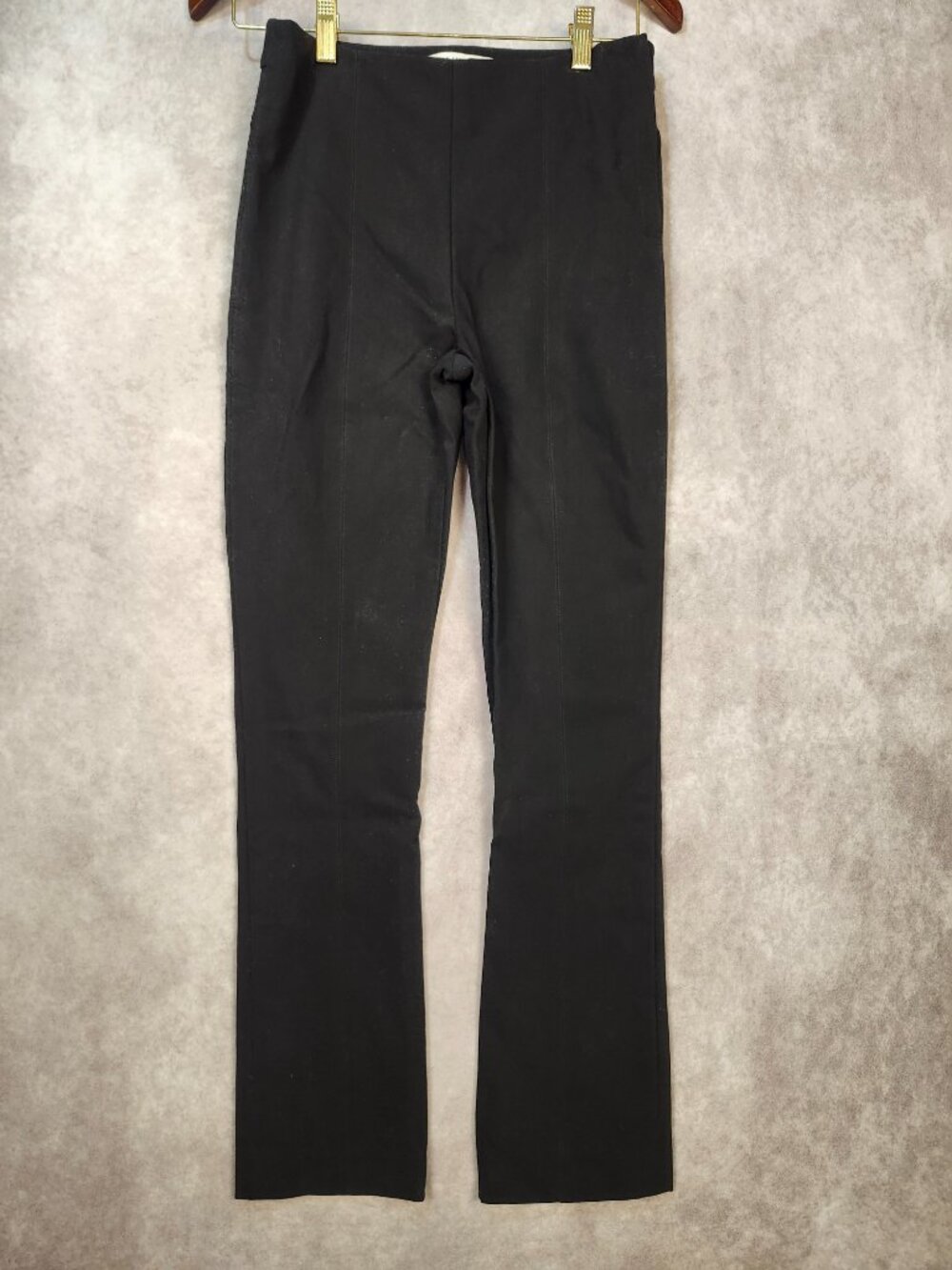 MM LaFleur Black Stretch Side Zip Bootcut Dress Pants Size 4